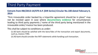 tripartite agreement for third party payment