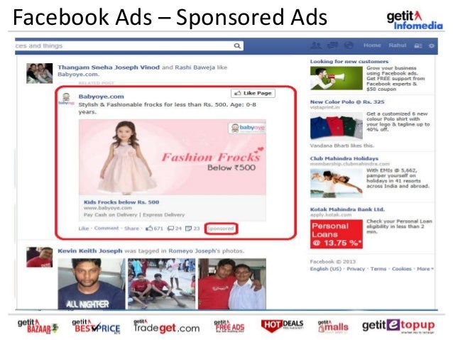 Facebook ad coupons buy