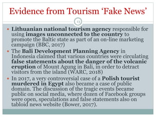 Fake News in Tourism | PPTX
