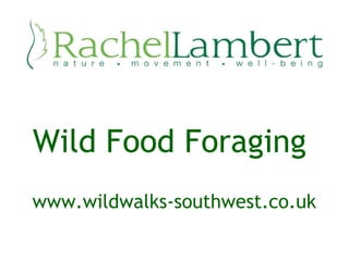 Wild Food Foraging
www.wildwalks-southwest.co.uk
 