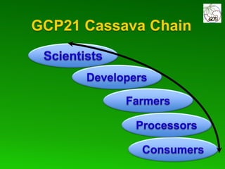 Global Cassava Partnership for the 21st Century (GCP21), a cassava platform to develop improvement strategies