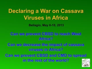 Global Cassava Partnership for the 21st Century (GCP21), a cassava platform to develop improvement strategies