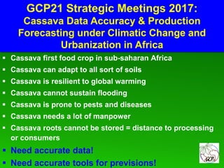 Global Cassava Partnership for the 21st Century (GCP21), a cassava platform to develop improvement strategies