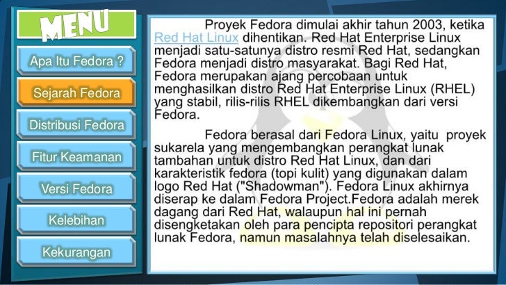 Presentation Fedora