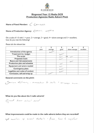 Presentation Feedback