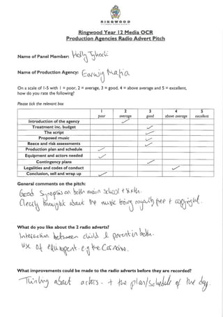 Presentation Feedback