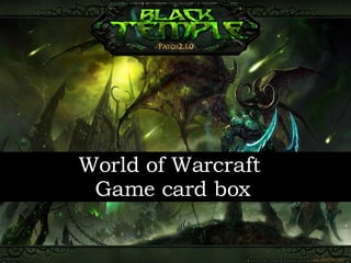 World of Warcraft  Game card box 