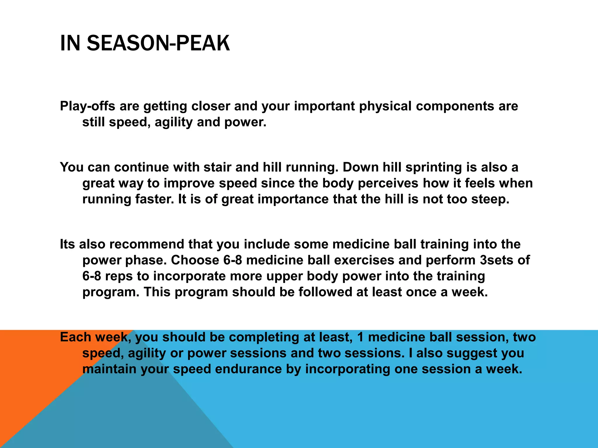 Presentation field hockey fitness drills | PPTX