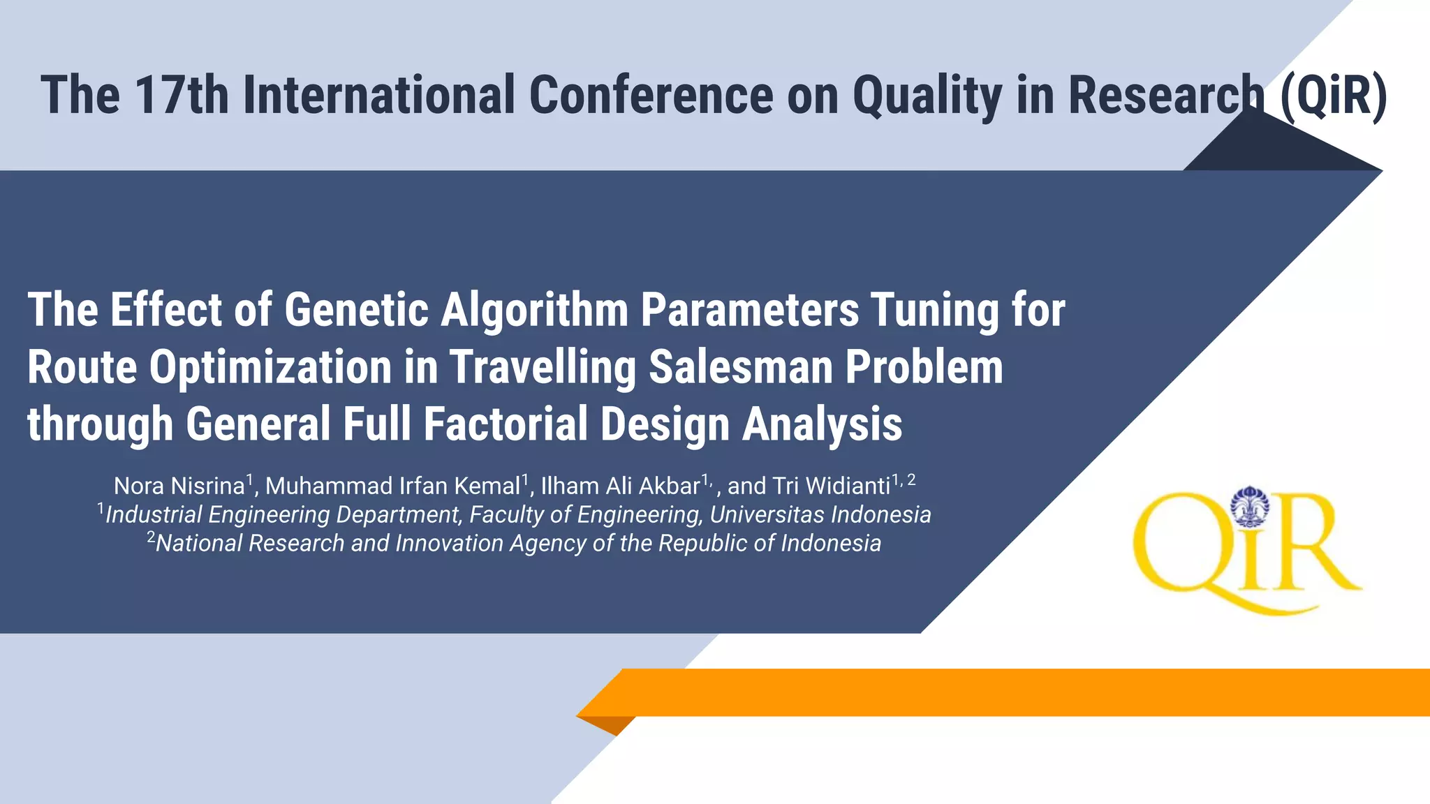 The Effect of Genetic Algorithm Parameters Tuning for Route ...