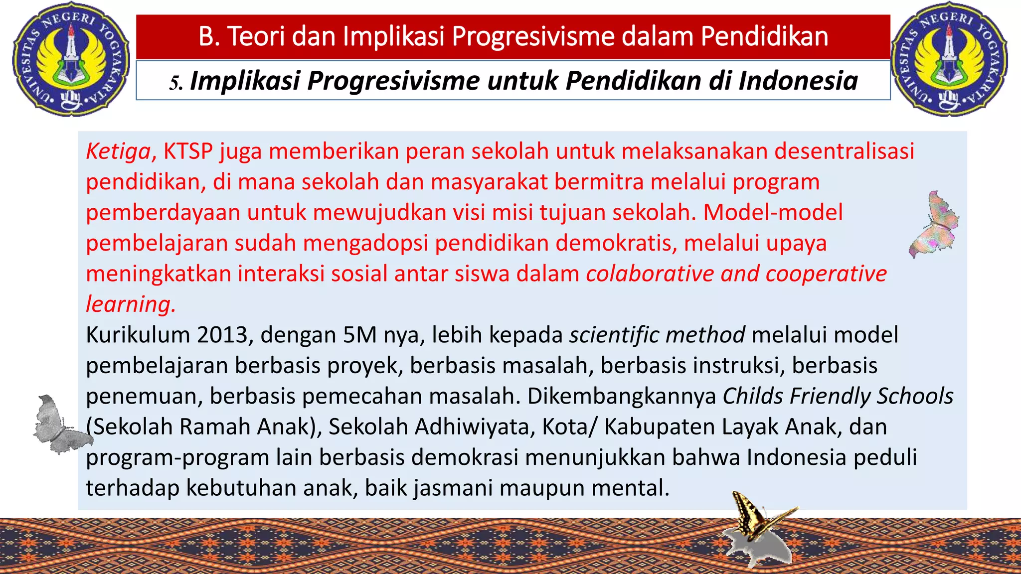 Filsafat Pendidikan Progresivisme | PPTX