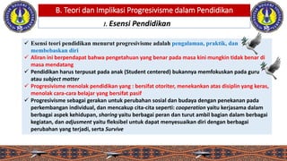 Filsafat Pendidikan Progresivisme | PPTX