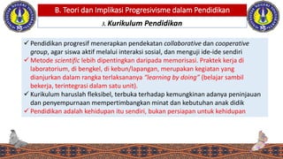 Filsafat Pendidikan Progresivisme | PPTX