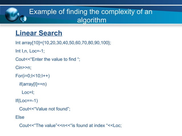 Complexity of Algorithm | PPT