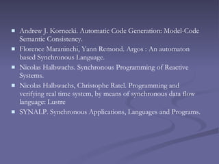 Introduction to synchronous programming langauges | PPT