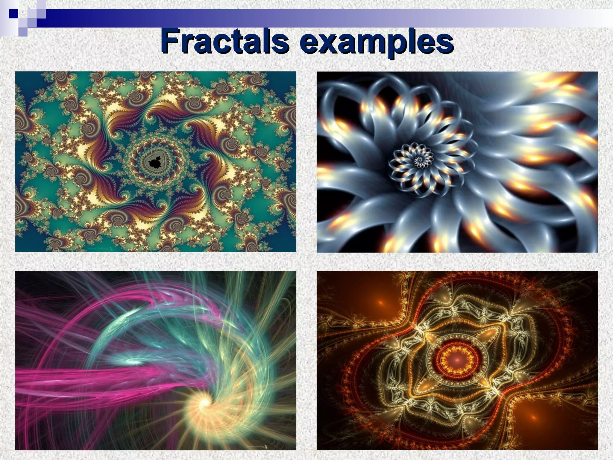 Fractals examples 