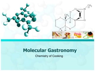 Molecular Gastronomy
    Chemistry of Cooking
 