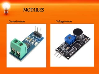MODULES
Current sensors Voltage sensors
 