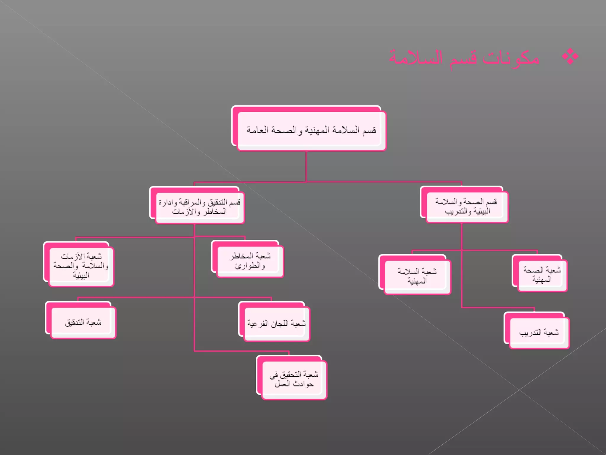 ‫السلةمة‬ ‫اقسم‬ ‫ةمكونات‬
 