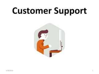 Customer Support
3/30/2016 1
 