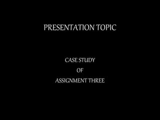 Case Study Swot Analysis Pptx