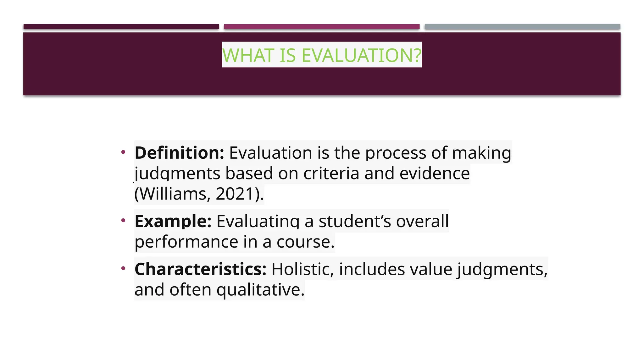 Difference between Measurement, Exam, Assessment and Evaluation.pptx ...