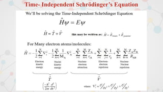 Time- Independent Schrödinger’s Equation
 