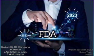 Food and Drug Administration (FDA)Hariom Rajput .pdf