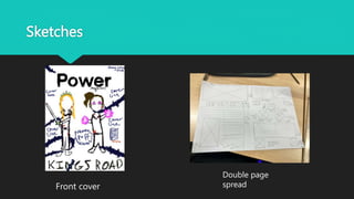 Sketches
Front cover
Double page
spread
 