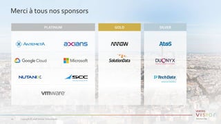 Copyright © 2018 Veritas Technologies.10
Merci à tous nos sponsors
PLATINUM GOLD SILVER
 