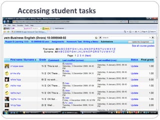 Accessing student tasks 