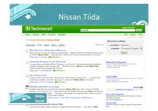 Nissan	
  Tiida	
  
Mídia	
  
Social	
  
 