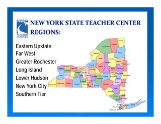 Eastern Upstate
Far West
Greater Rochester
Long Island
Lower Hudson
New York City
Southern Tier
 