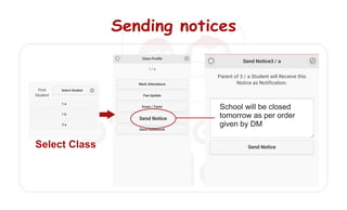 Sending noticesSending noticesSending notices
Select ClassSelect ClassSelect Class
 