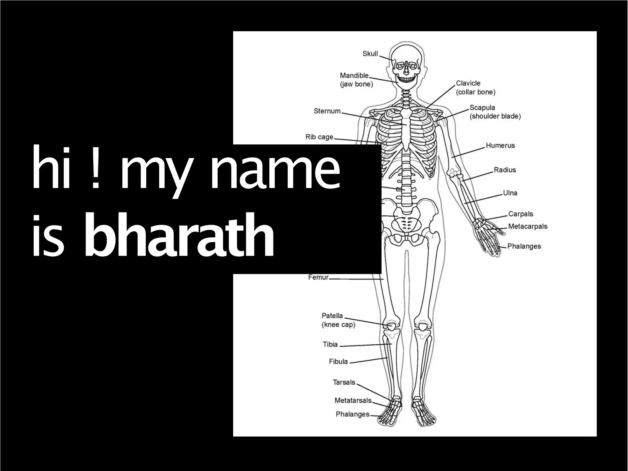hi ! my name
is bharath
