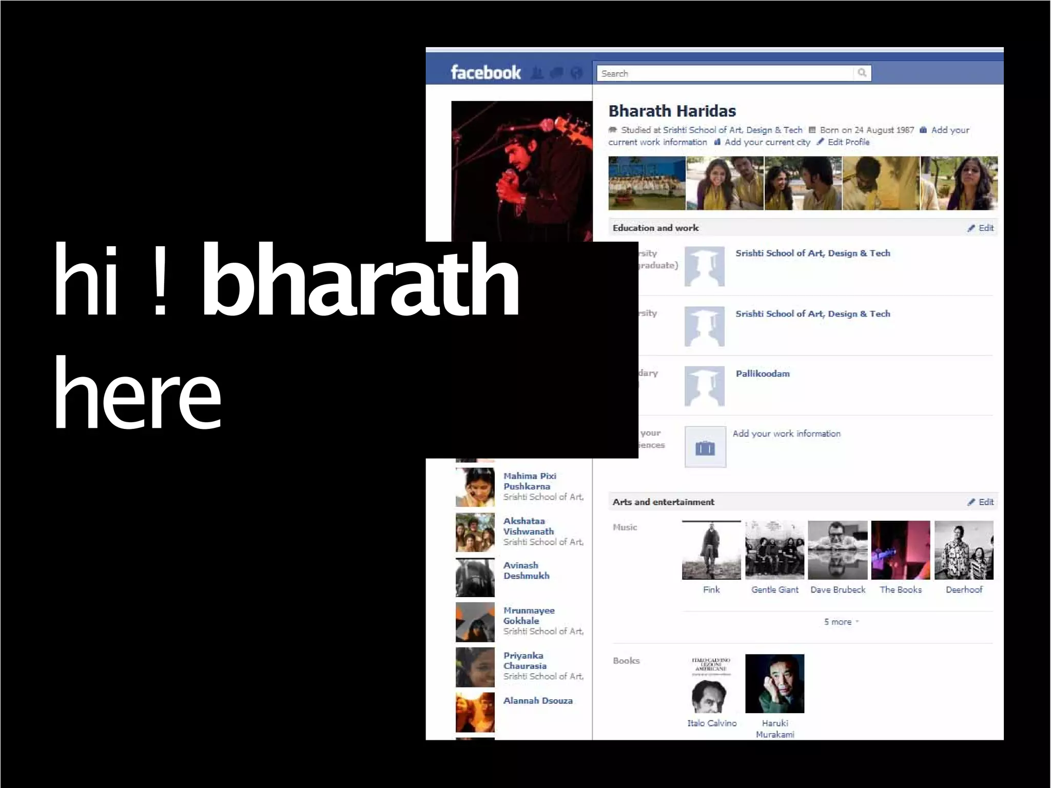 hi ! bharath
here