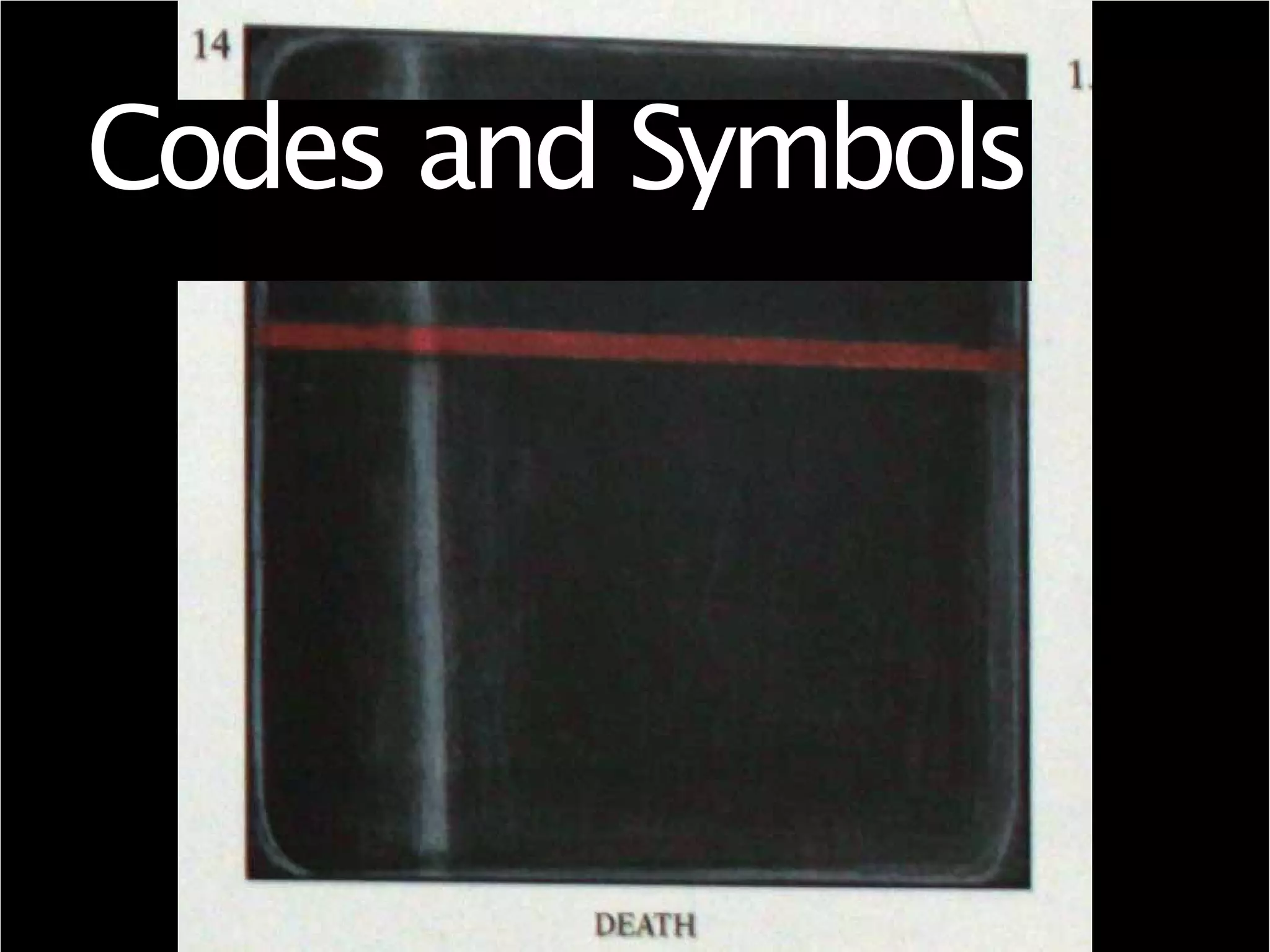 Codes and Symbols