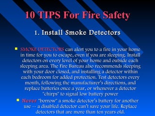 Presentation fire procedures PPT