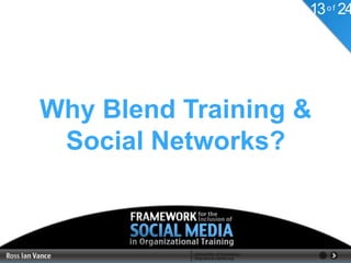13 o f 24




Why Blend Training &
 Social Networks?
 