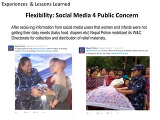 Flexibility:	Social	Media	4	Public	Concern
After receiving information from social media users that women and infants were...