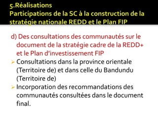 Les fonctions des acteurs non étatiques dans la REDD+ 