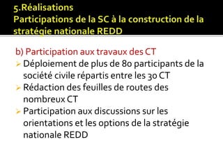 Les fonctions des acteurs non étatiques dans la REDD+ 