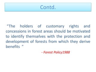 benefits of joint forest management