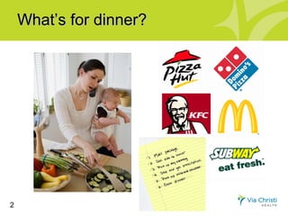 What’s for dinner?




2
 