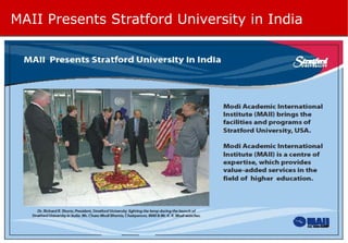 MAII Presents Stratford University in India 