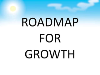 ROADMAP 
FOR 
GROWTH 
 