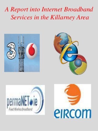 A Report into Internet Broadband
Services in the Killarney Area
 