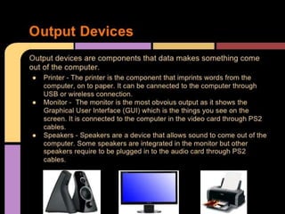 Presentation for computer components | PPTX | Computing | Technology ...