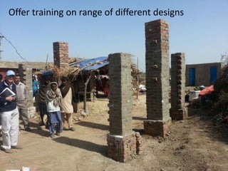 Offer training on range of different designs

 