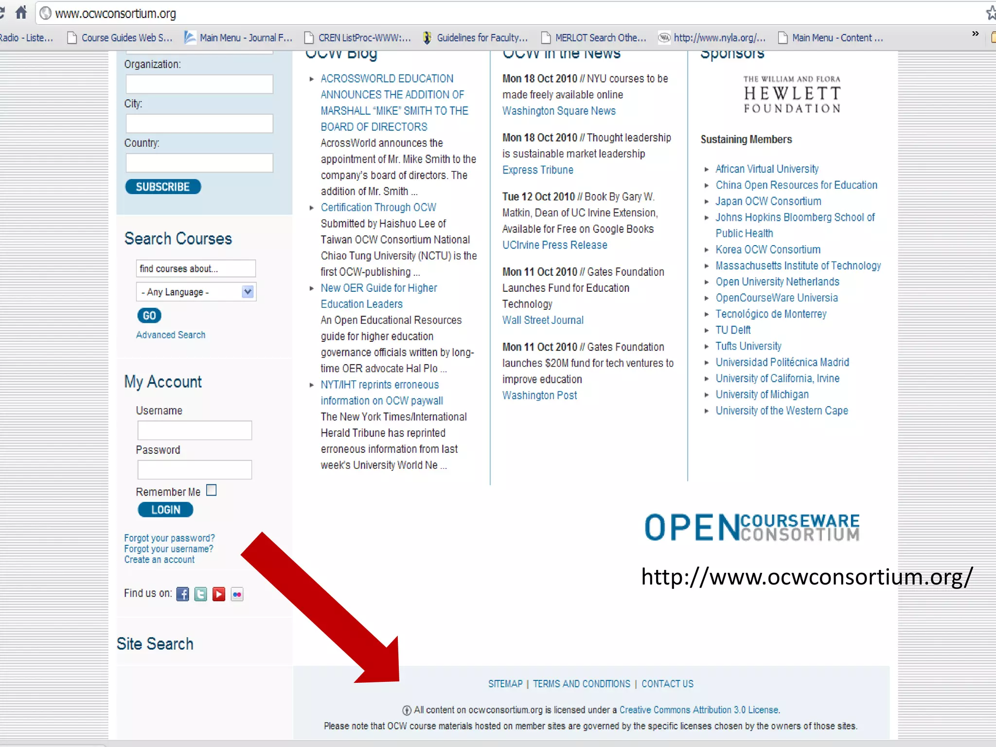 http://www.ocwconsortium.org/
 