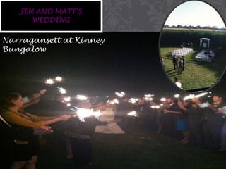 JEN AND MATT’S
WEDDING

Narragansett at Kinney
Bungalow

 